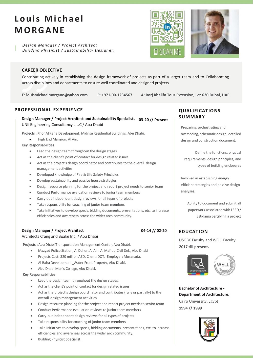 CV Design Manager and Project Architect