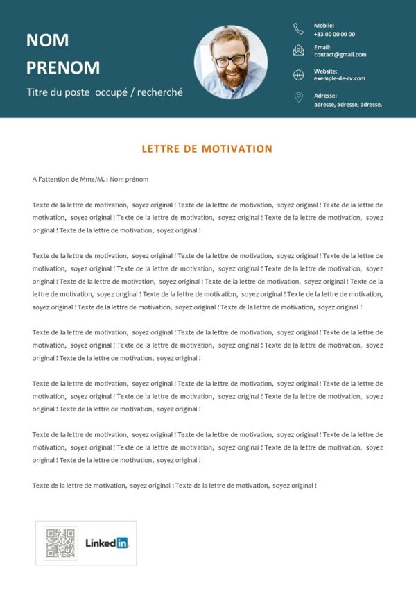Exemple lettre de motivation community manager
